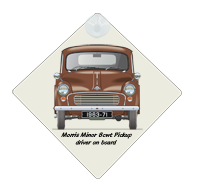 Morris Minor 8cwt Pickup 1968-70 Car Window Hanging Sign